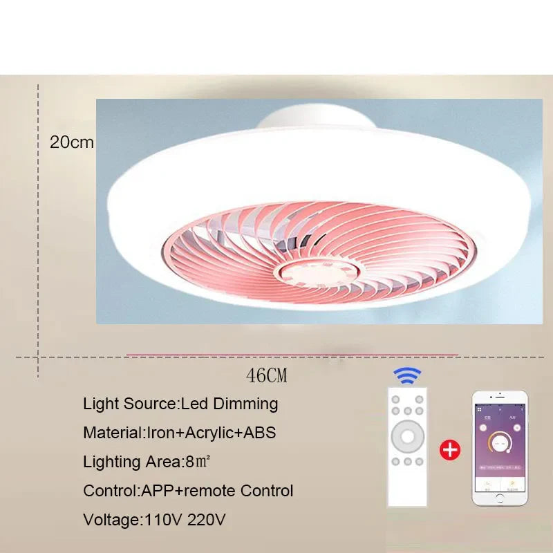 Aeralis Fold | Intelligent Ceiling Fan with Light & Retractable Blades – Quiet & Remote Controlled