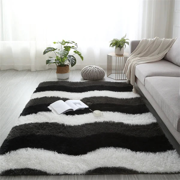 Lumivex Fluffy Shaggy Rug | Extra Soft Plush Area Carpet | Cozy Living Room & Bedroom Floor Rug