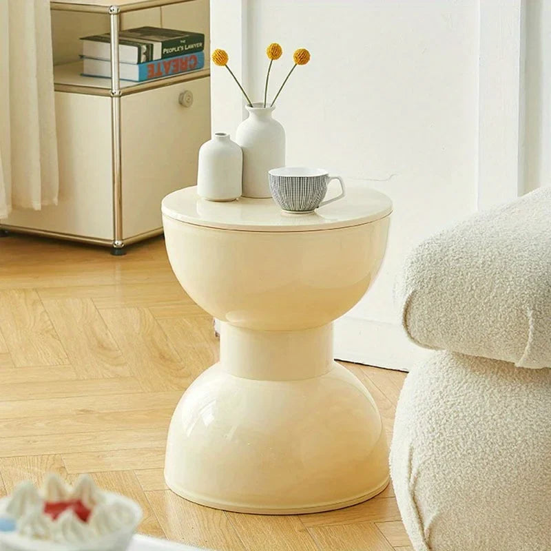 Selanthe Low Arch-Shaped Side Table | Modern Decorative Accent Table | Compact Sofa, Hall & Bedroom Table