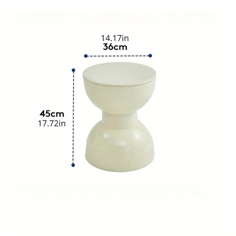 Selanthe Low Arch-Shaped Side Table | Modern Decorative Accent Table | Compact Sofa, Hall & Bedroom Table