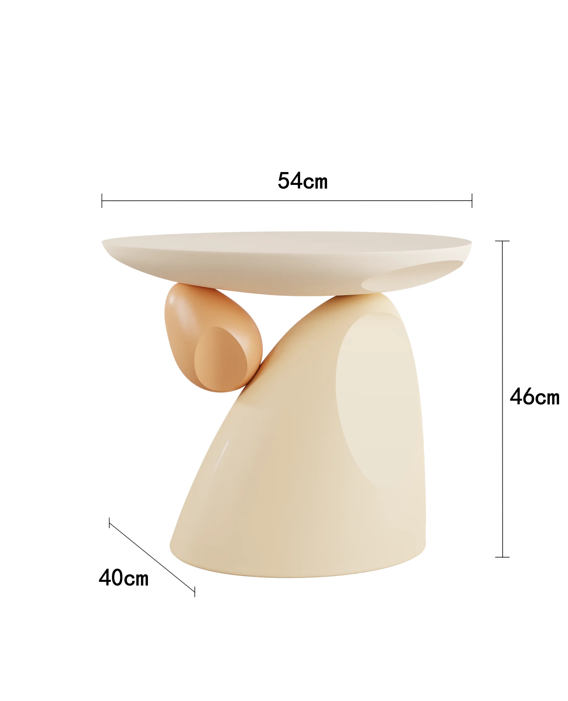 Valerisa Round Side Table Nightstand | Modern Accent Table | Compact Bedside Table