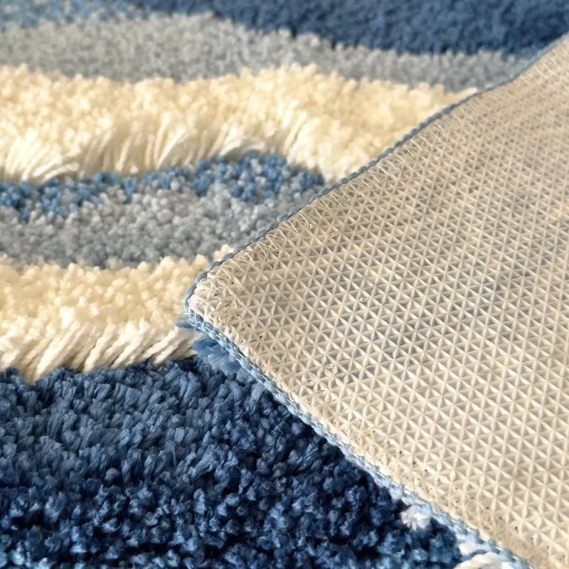 Waven Wave Tufted Carpet | Soft Plush Non-Slip Area Rug | Ocean-Inspired Bathroom, Bedroom & Living Room Mat