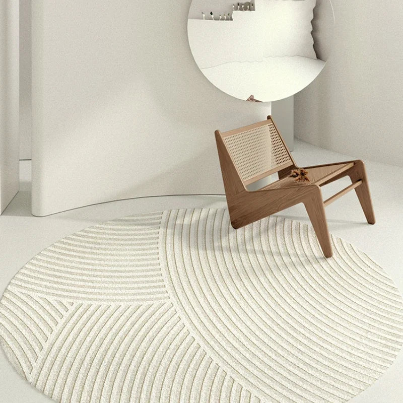 FormaLuna Rug | Round rug with modern geometric pattern