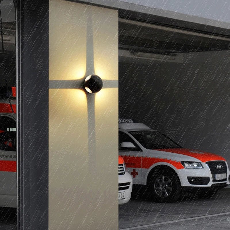 Modern Ball Wall Lamp Aluminum LED | IP65 Waterproof Indoor Outdoor Light | Warm White White | Minimal Spherical Lighting