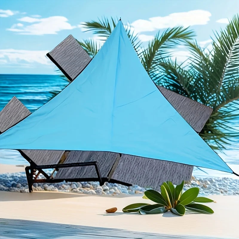 Solara Tynn Triangle Shade Sail | Water-Repellent Outdoor Sunshade | UV-Protective Polyester | Garden Terrace Balcony Camping
