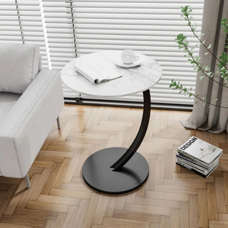 Avelyne Cirka | Reinforced Round Side Table for Living Room & Bedroom