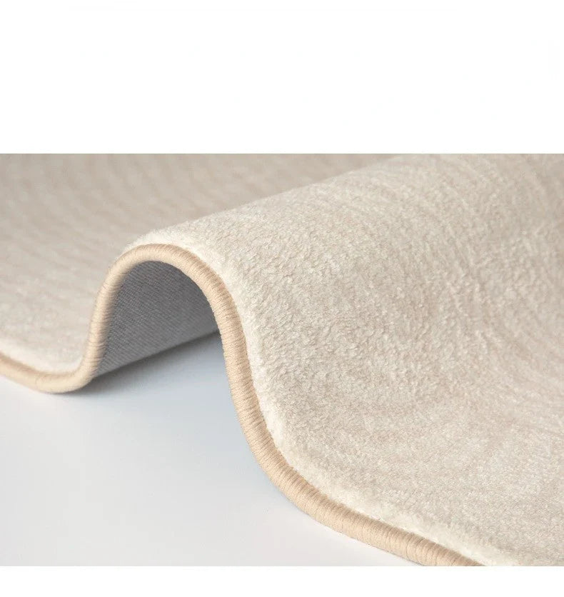 Thalirion Japanese Minimalist Area Rug | Plush Soft Non-Slip Carpet | Large Bedroom & Living Room Floor Rug
