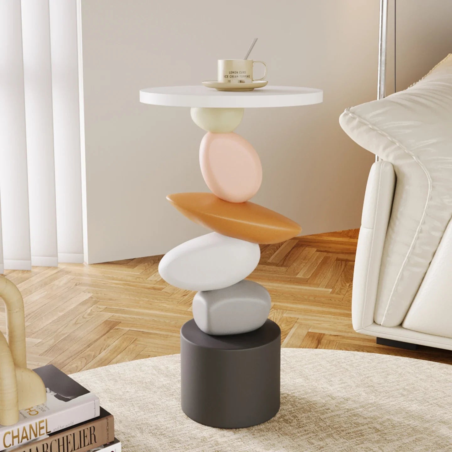 Virellox Luxury Coffee Table Side Table | Modern Minimalist Accent Table | Living Room Bedroom