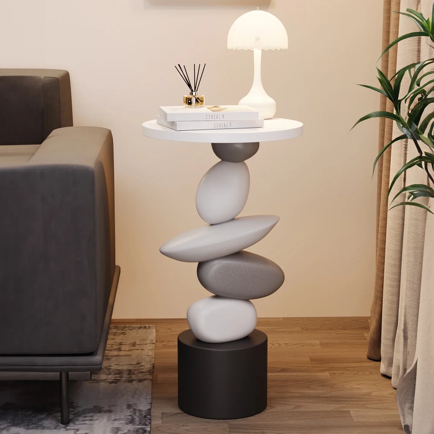 Virellox Luxury Coffee Table Side Table | Modern Minimalist Accent Table | Living Room Bedroom