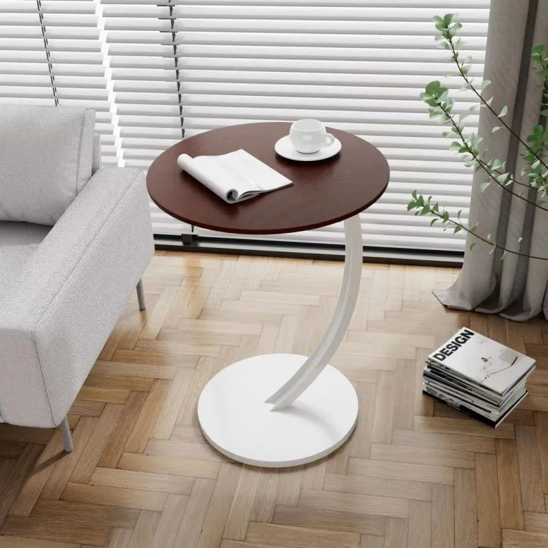 Avelyne Cirka | Reinforced Round Side Table for Living Room & Bedroom