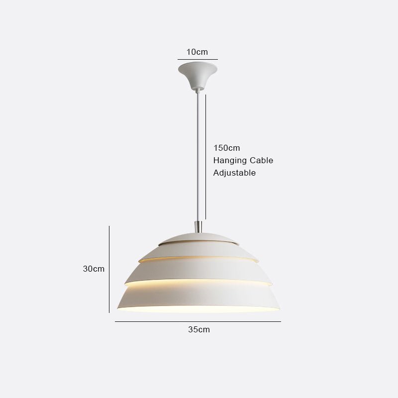 Dome-Shaped LED Pendant Lamp Modern Nordic Design | E27 5W | Iron & Aluminum | Kitchen & Restaurant Lighting