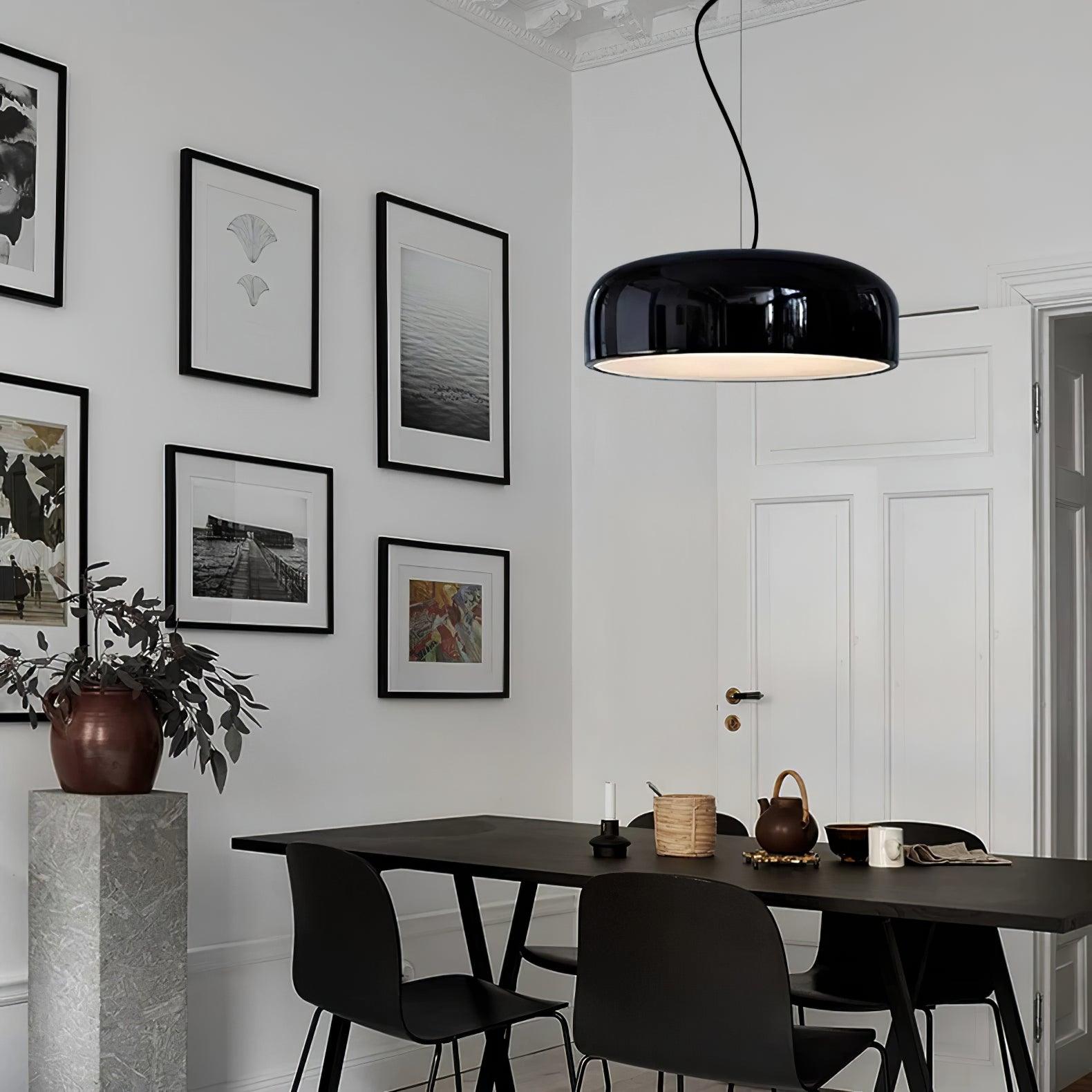 Modern Pendant Lamp for Dining Room & Kitchen | Smithfield Aluminum LED Light | E26/E27 Socket | 48cm Large Ceiling Light