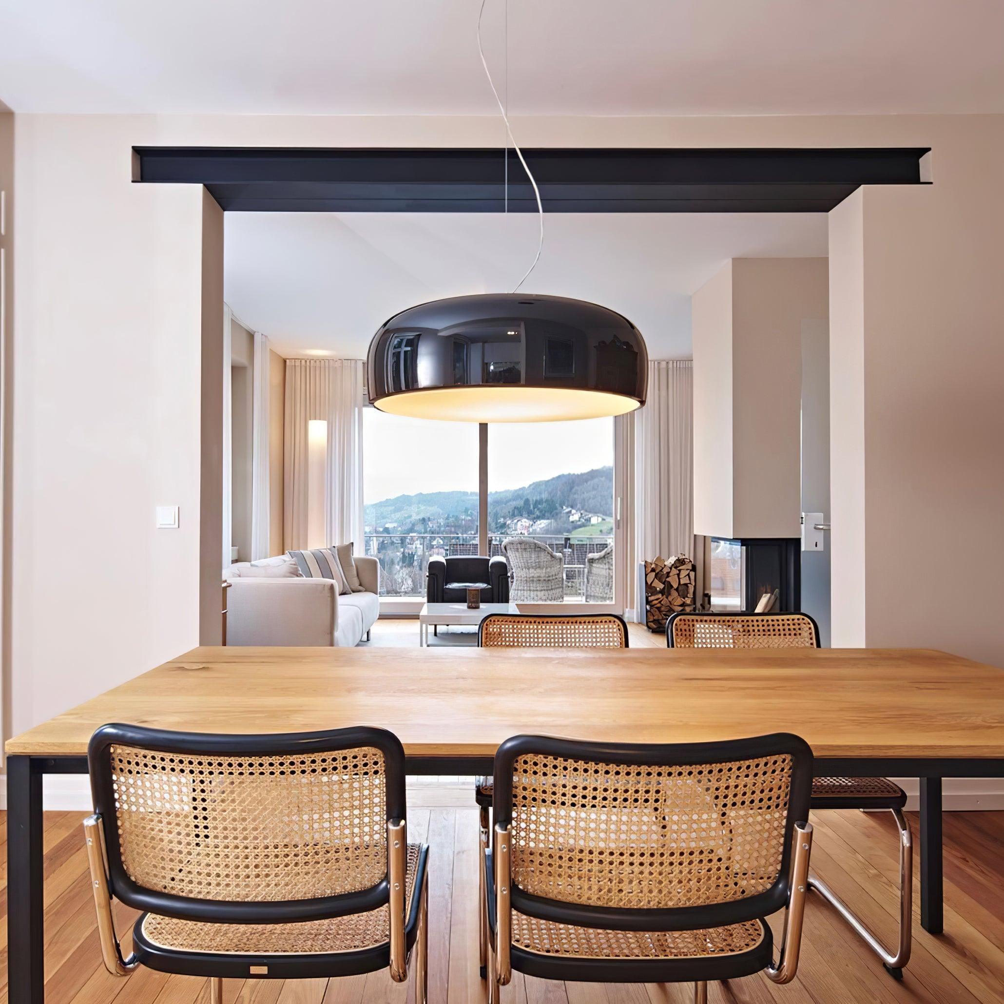 Modern Pendant Lamp for Dining Room & Kitchen | Smithfield Aluminum LED Light | E26/E27 Socket | 48cm Large Ceiling Light