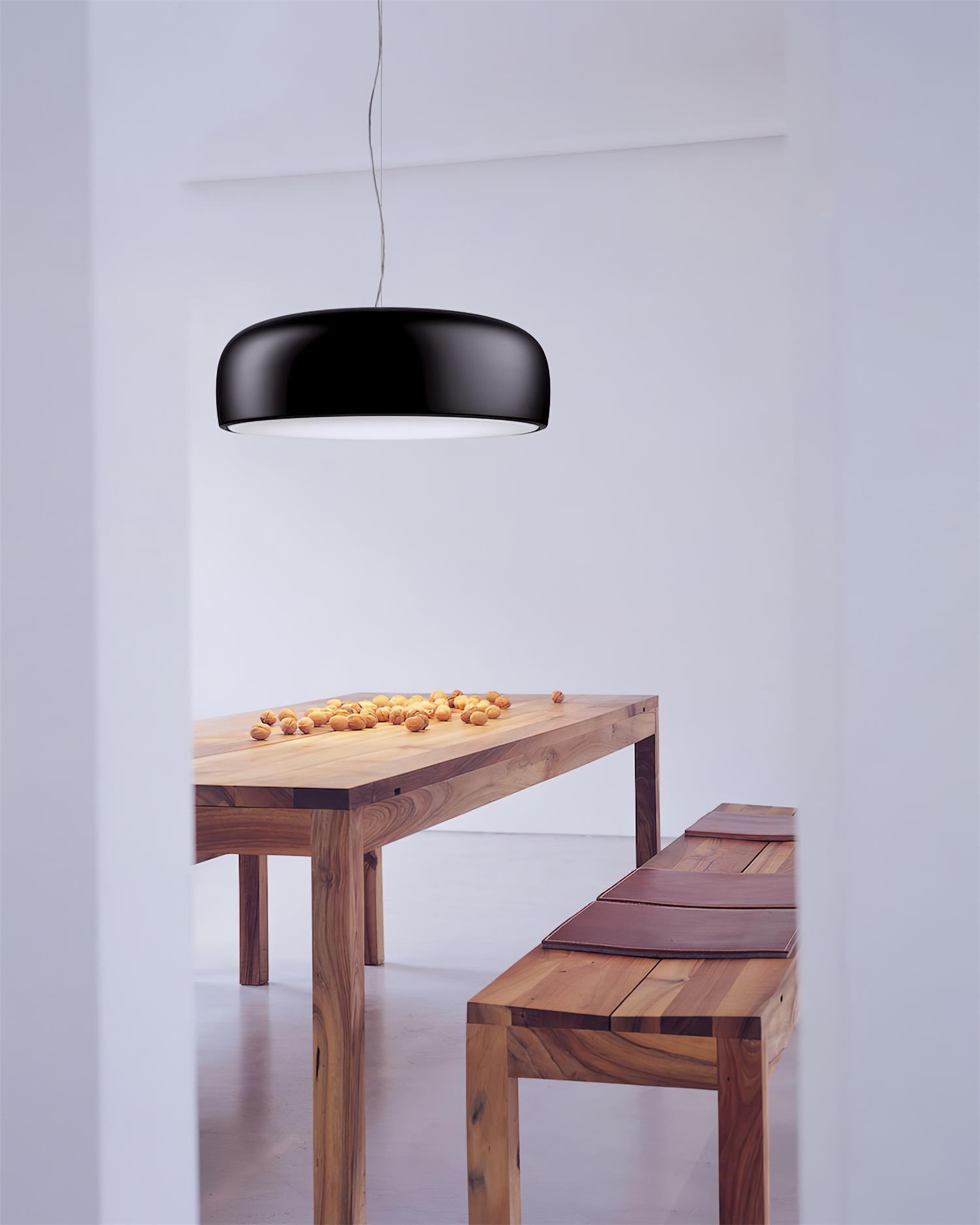Modern Pendant Lamp for Dining Room & Kitchen | Smithfield Aluminum LED Light | E26/E27 Socket | 48cm Large Ceiling Light