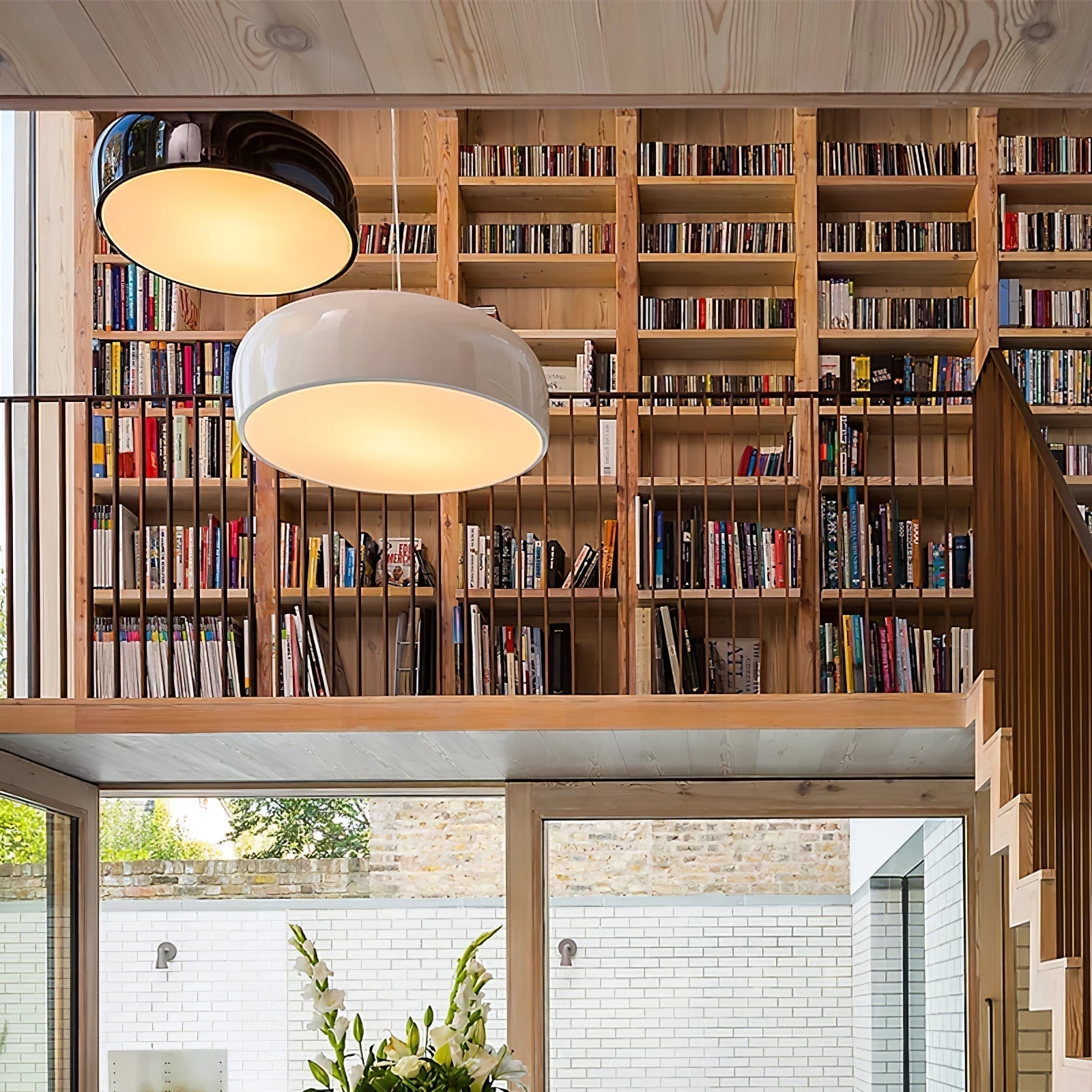 Modern Pendant Lamp for Dining Room & Kitchen | Smithfield Aluminum LED Light | E26/E27 Socket | 48cm Large Ceiling Light
