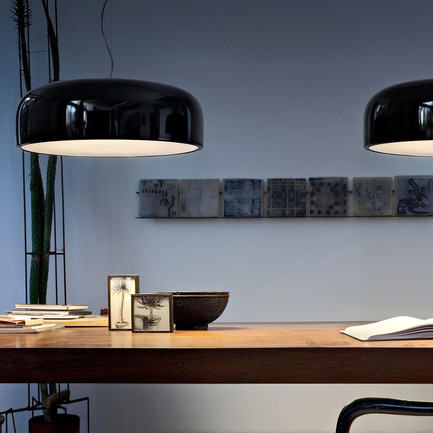 Modern Pendant Lamp for Dining Room & Kitchen | Smithfield Aluminum LED Light | E26/E27 Socket | 48cm Large Ceiling Light