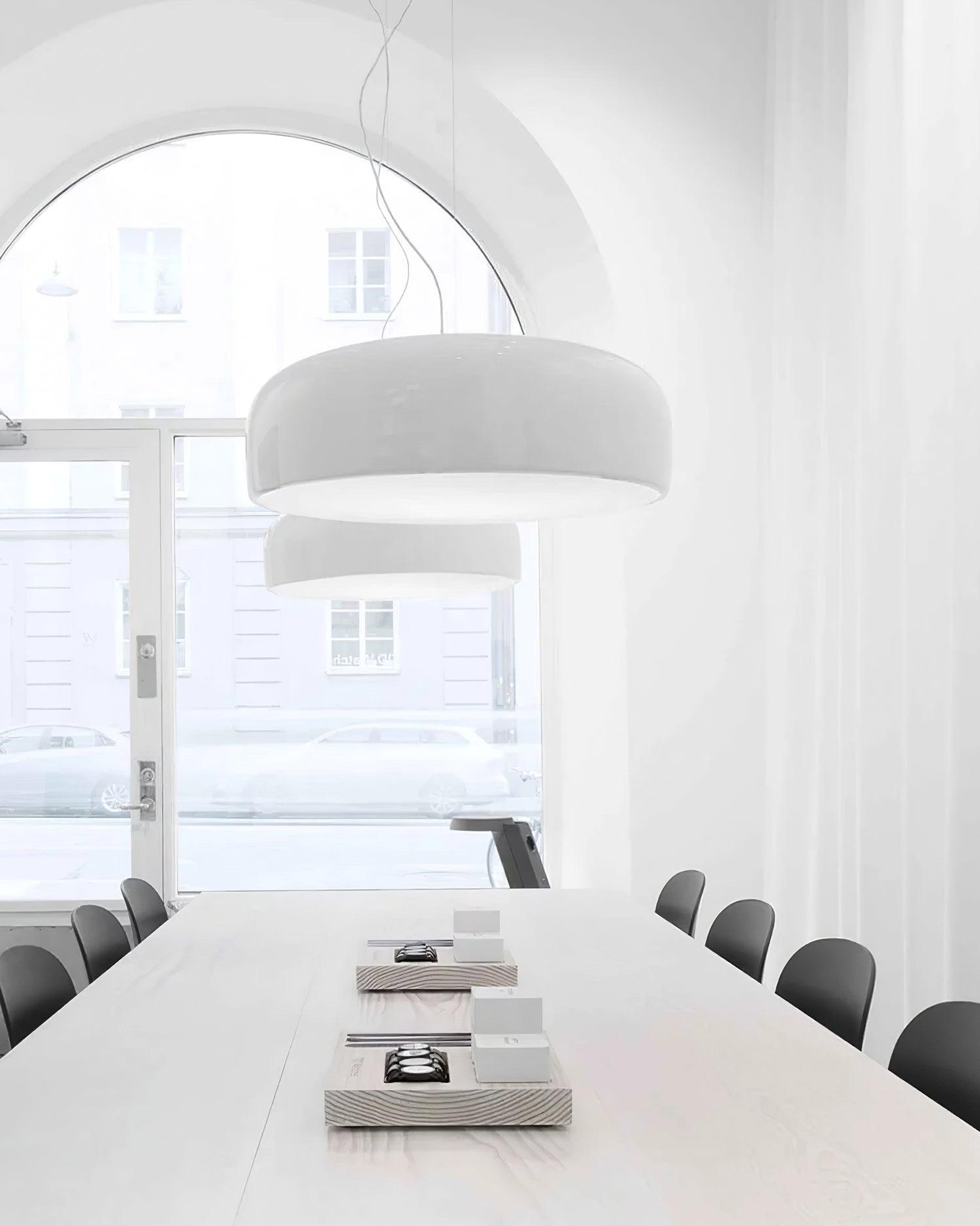 Modern Pendant Lamp for Dining Room & Kitchen | Smithfield Aluminum LED Light | E26/E27 Socket | 48cm Large Ceiling Light