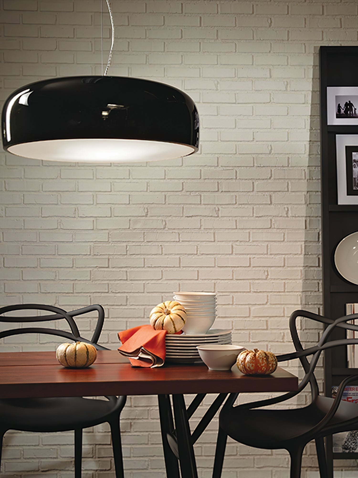 Modern Pendant Lamp for Dining Room & Kitchen | Smithfield Aluminum LED Light | E26/E27 Socket | 48cm Large Ceiling Light