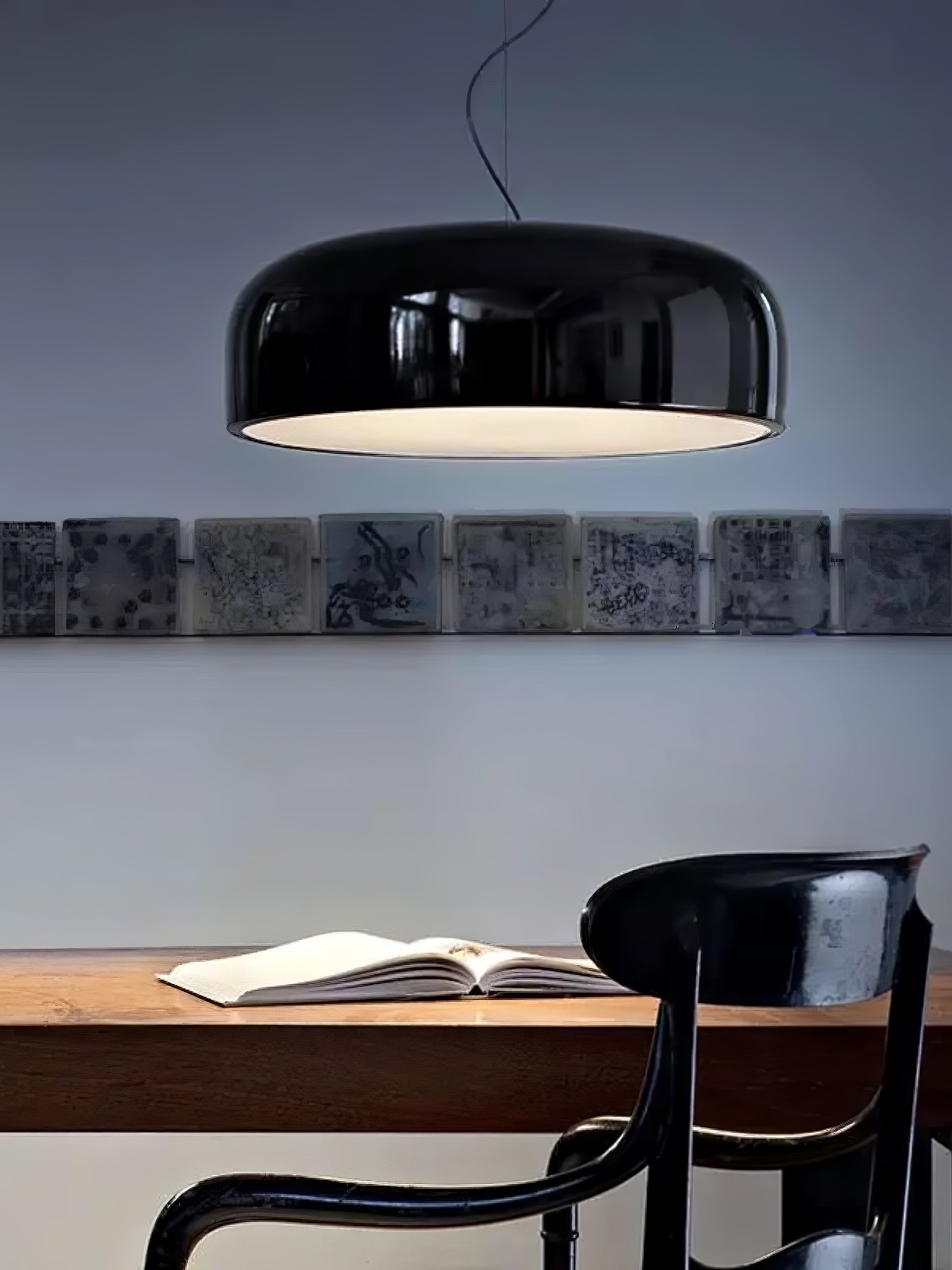 Modern Pendant Lamp for Dining Room & Kitchen | Smithfield Aluminum LED Light | E26/E27 Socket | 48cm Large Ceiling Light