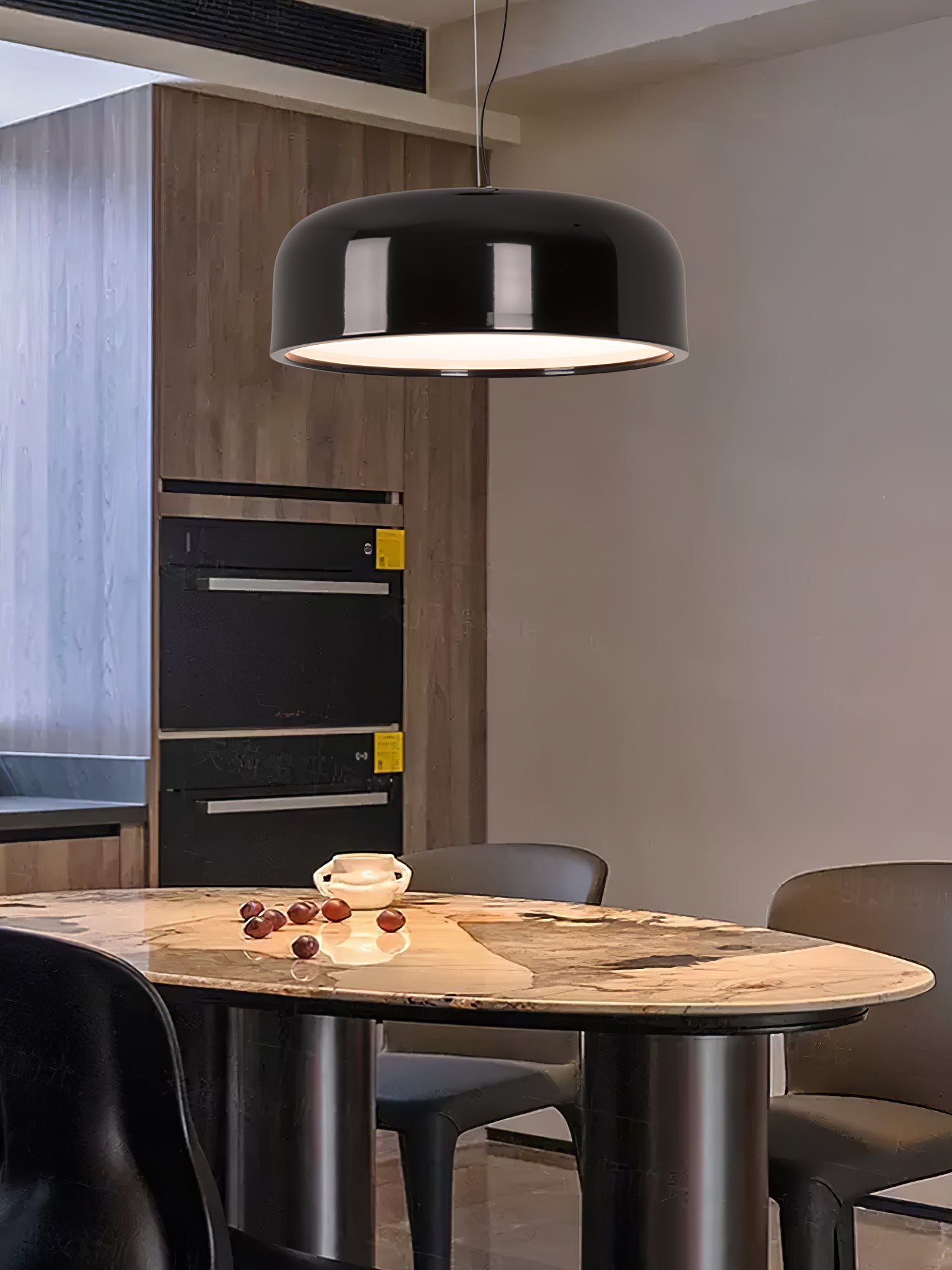 Modern Pendant Lamp for Dining Room & Kitchen | Smithfield Aluminum LED Light | E26/E27 Socket | 48cm Large Ceiling Light