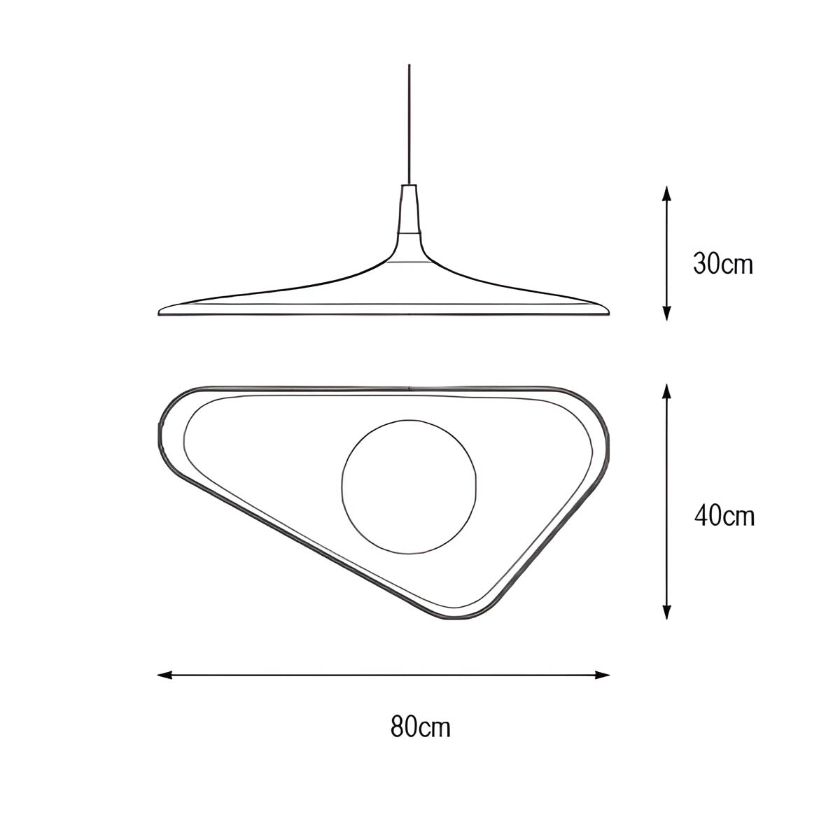 TIPI Pendant Lamp Resin Ceiling Light | Modern Sculptural Design | LED Included | Adjustable 150cm Cord Hanging Light