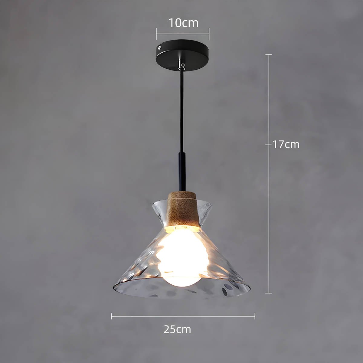 TOKYO Glass Chandelier Pendant Light | Modern LED Ceiling Lamp | E27 Bulb Included | Adjustable Cord | Minimalist Luxury Lighting