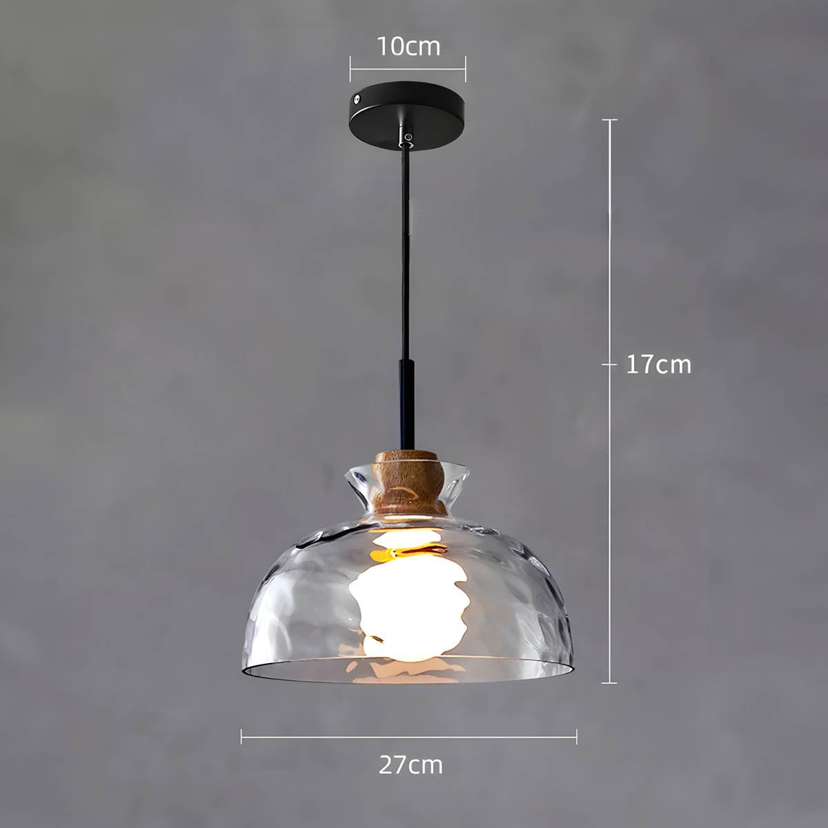 TOKYO Glass Chandelier Pendant Light | Modern LED Ceiling Lamp | E27 Bulb Included | Adjustable Cord | Minimalist Luxury Lighting