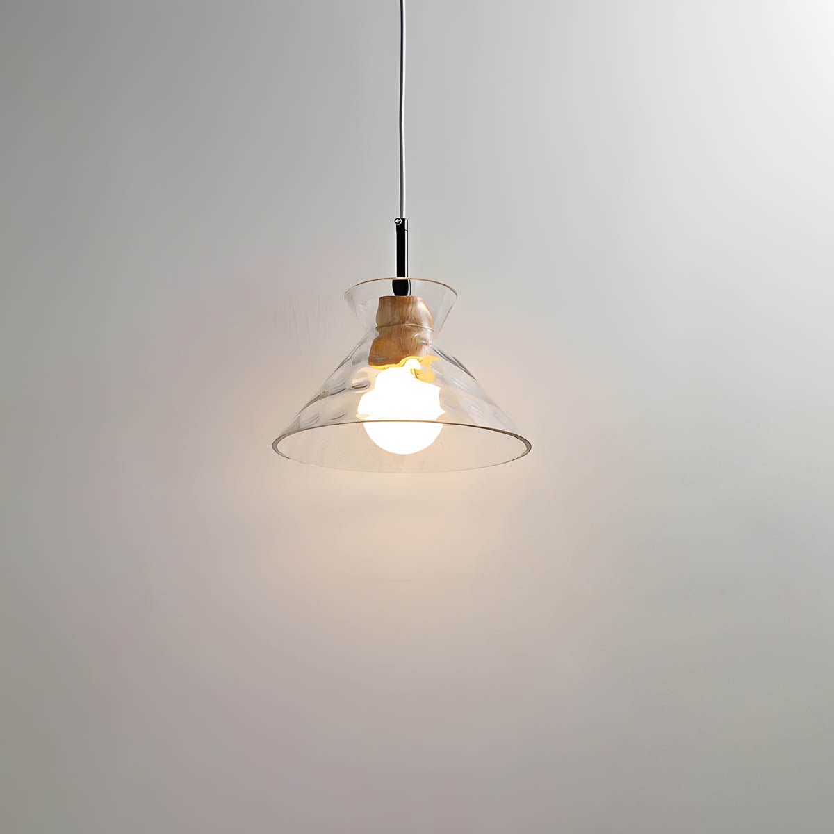 TOKYO Glass Chandelier Pendant Light | Modern LED Ceiling Lamp | E27 Bulb Included | Adjustable Cord | Minimalist Luxury Lighting