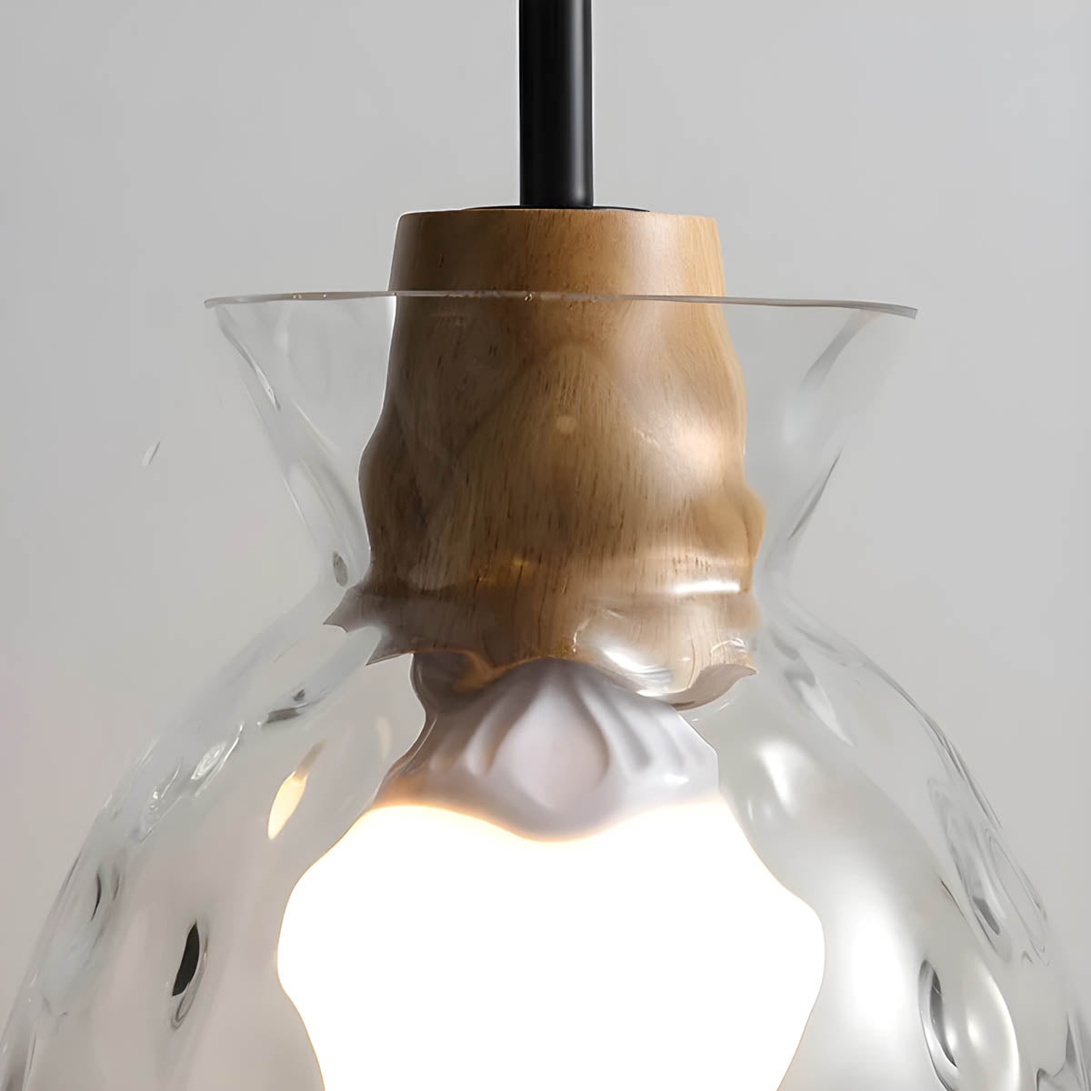 TOKYO Glass Chandelier Pendant Light | Modern LED Ceiling Lamp | E27 Bulb Included | Adjustable Cord | Minimalist Luxury Lighting
