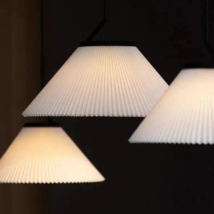 Nordic Pleated Cream Pendant Lamp