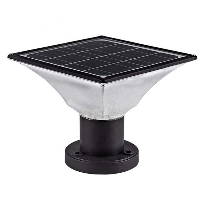 Solar Outdoor Column Light for Garden & Fence | IP65 Waterproof LED Lamp | 3 Color Modes | 4000mAh Battery | Aluminum