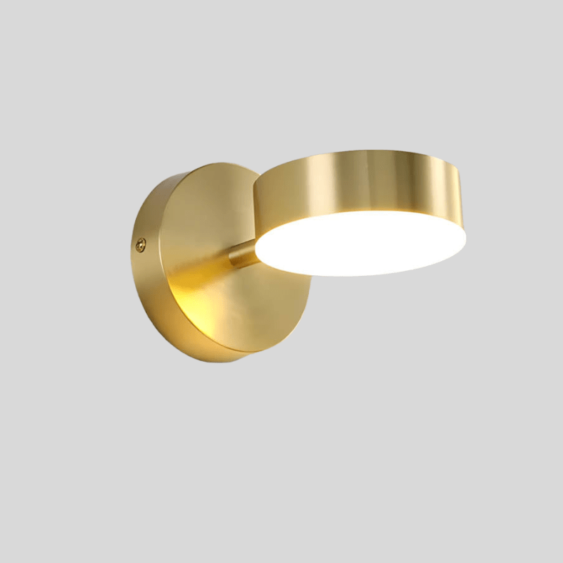 Scandinavian Copper LED Wall Lamp for Bedroom & Living Room | Slim Minimalist Design | 5W Ambient Lighting | Modern Accent Light