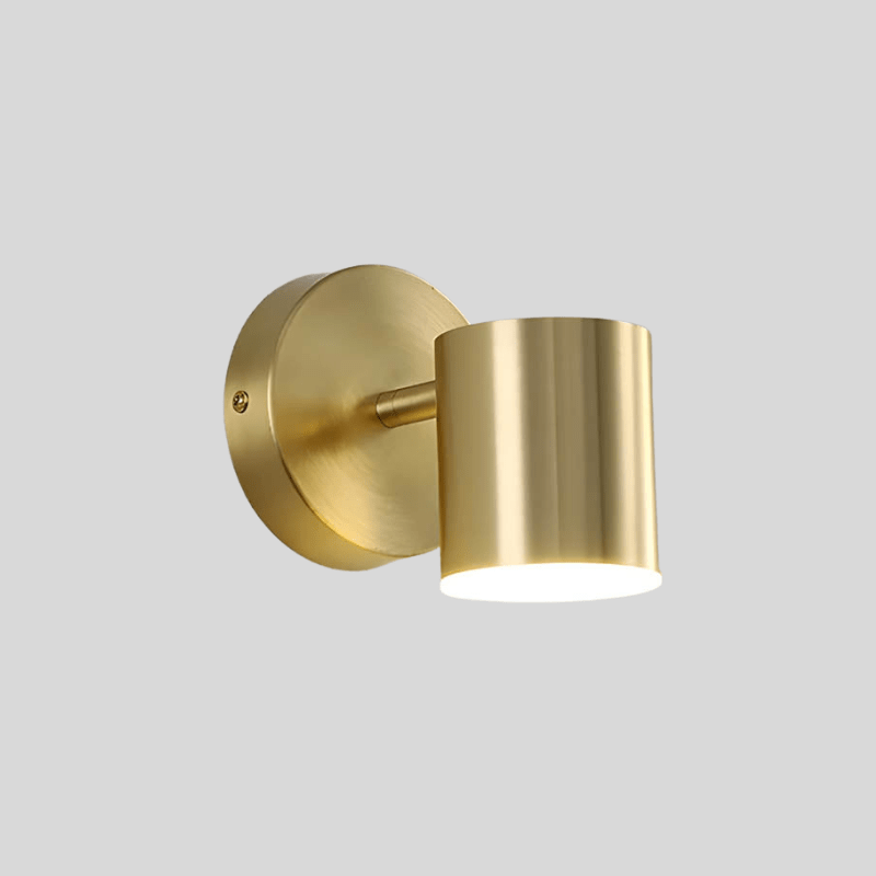 Scandinavian Copper LED Wall Lamp for Bedroom & Living Room | Slim Minimalist Design | 5W Ambient Lighting | Modern Accent Light