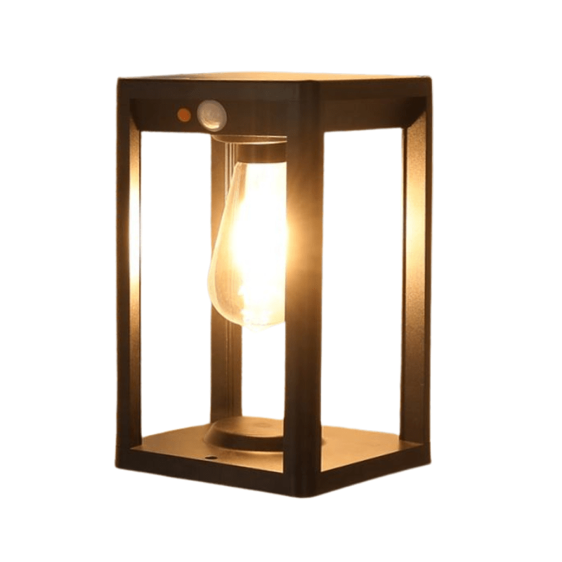 Solar Pillar Lamp Outdoor LED Light with Motion Sensor | Waterproof Aluminum Garden Post Light | Dimmable Solar Lighting IP55