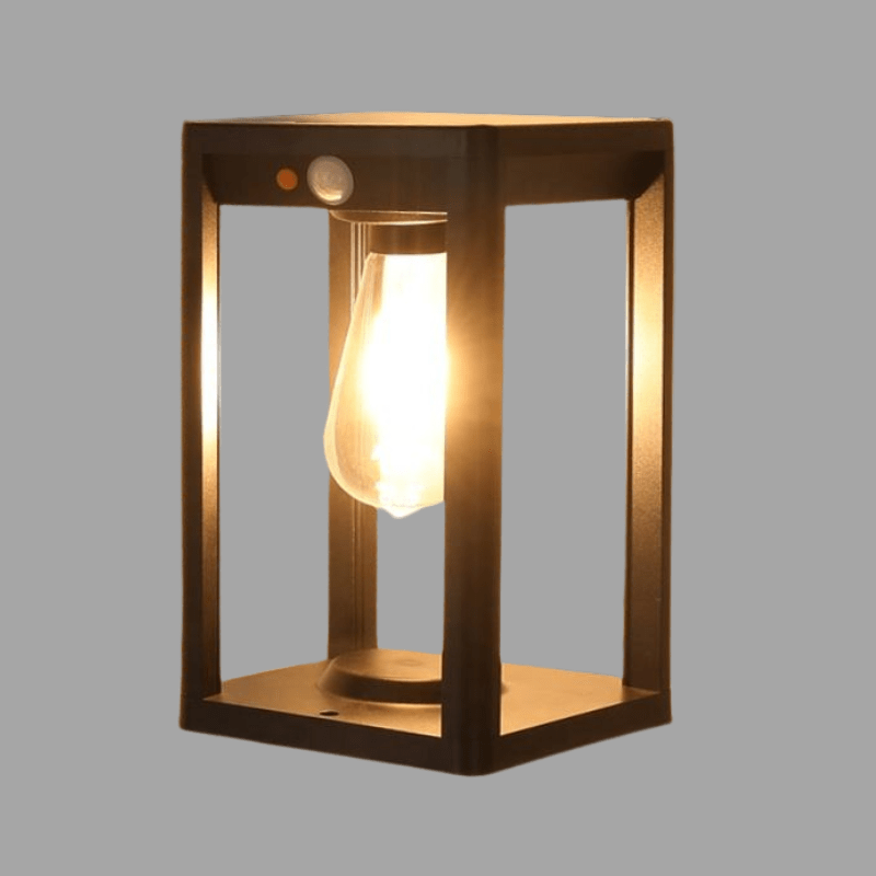 Solar Pillar Lamp Outdoor LED Light with Motion Sensor | Waterproof Aluminum Garden Post Light | Dimmable Solar Lighting IP55