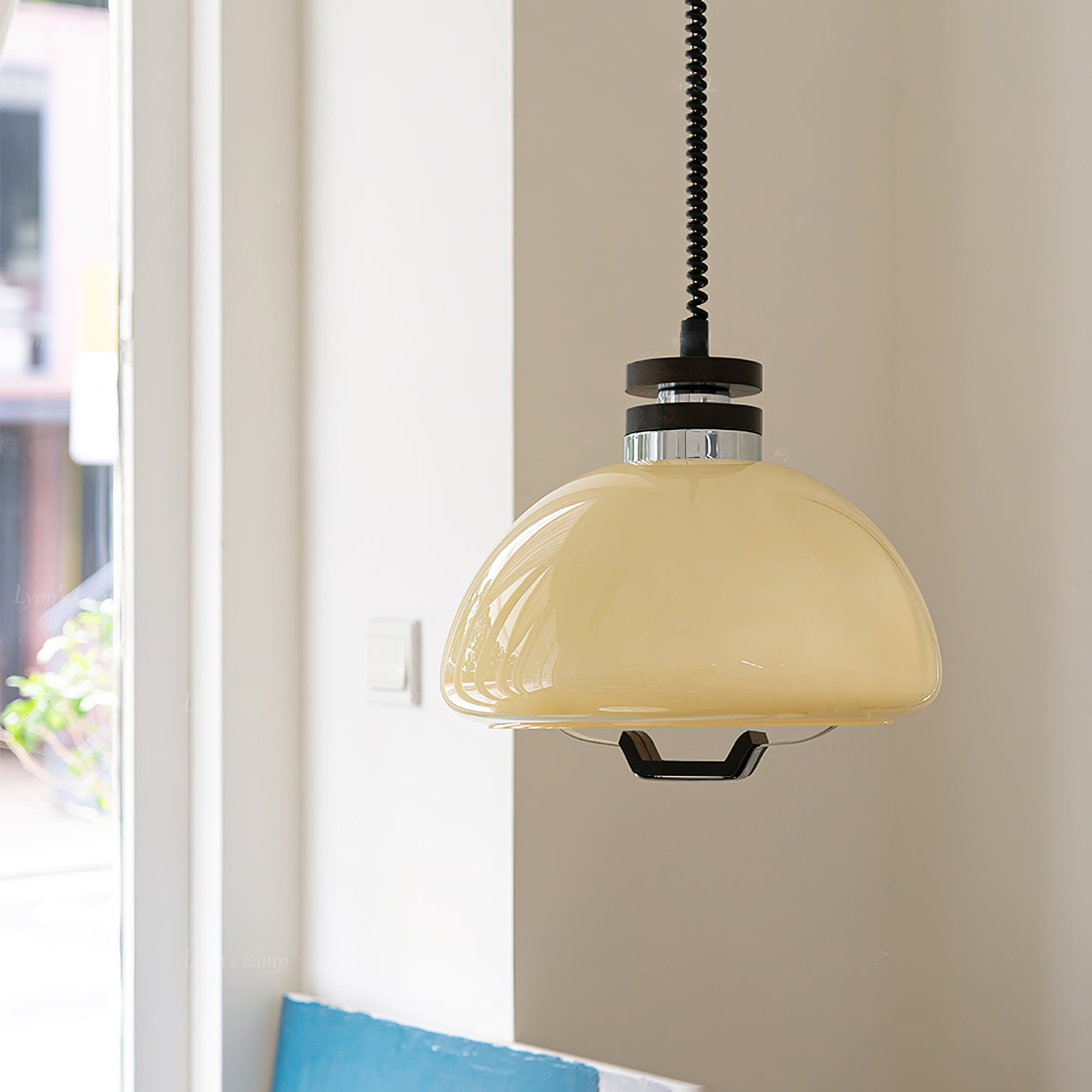 Vela Pudding Pendant Lamp Glass Ceiling Light | Modern Sculptural Design | E26/E27 Socket | Warm Ambient LED Lighting