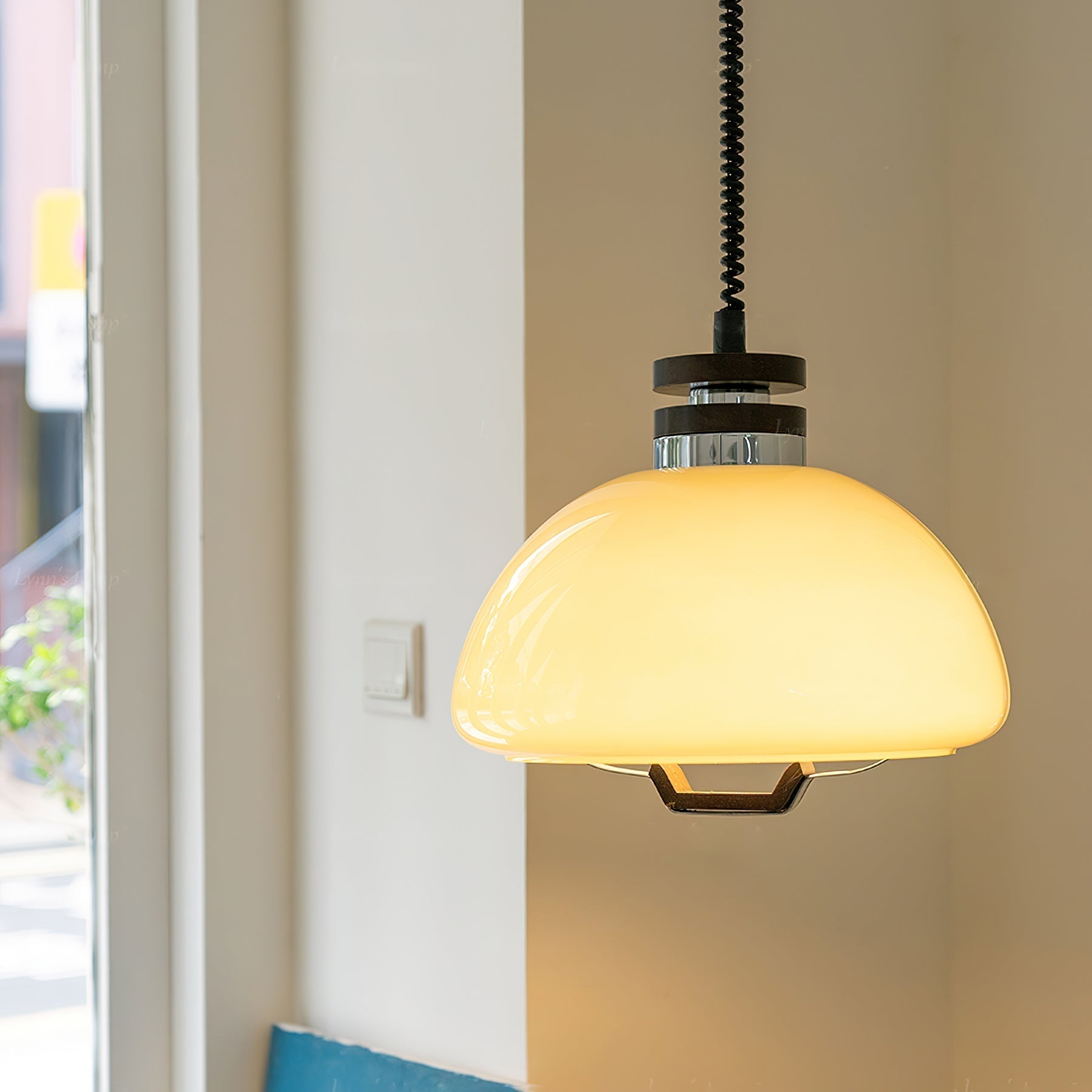 Vela Pudding Pendant Lamp Glass Ceiling Light | Modern Sculptural Design | E26/E27 Socket | Warm Ambient LED Lighting