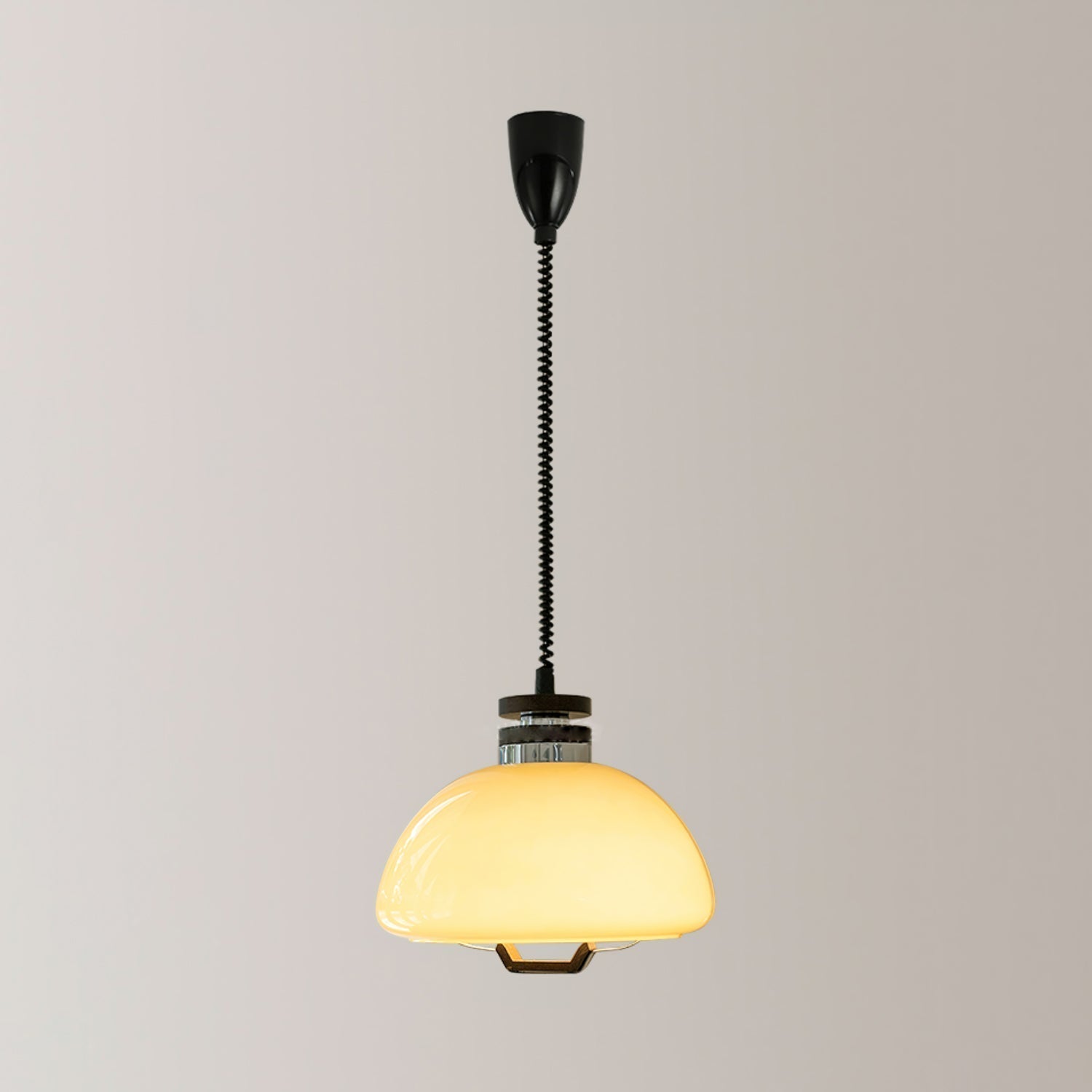 Vela Pudding Pendant Lamp Glass Ceiling Light | Modern Sculptural Design | E26/E27 Socket | Warm Ambient LED Lighting