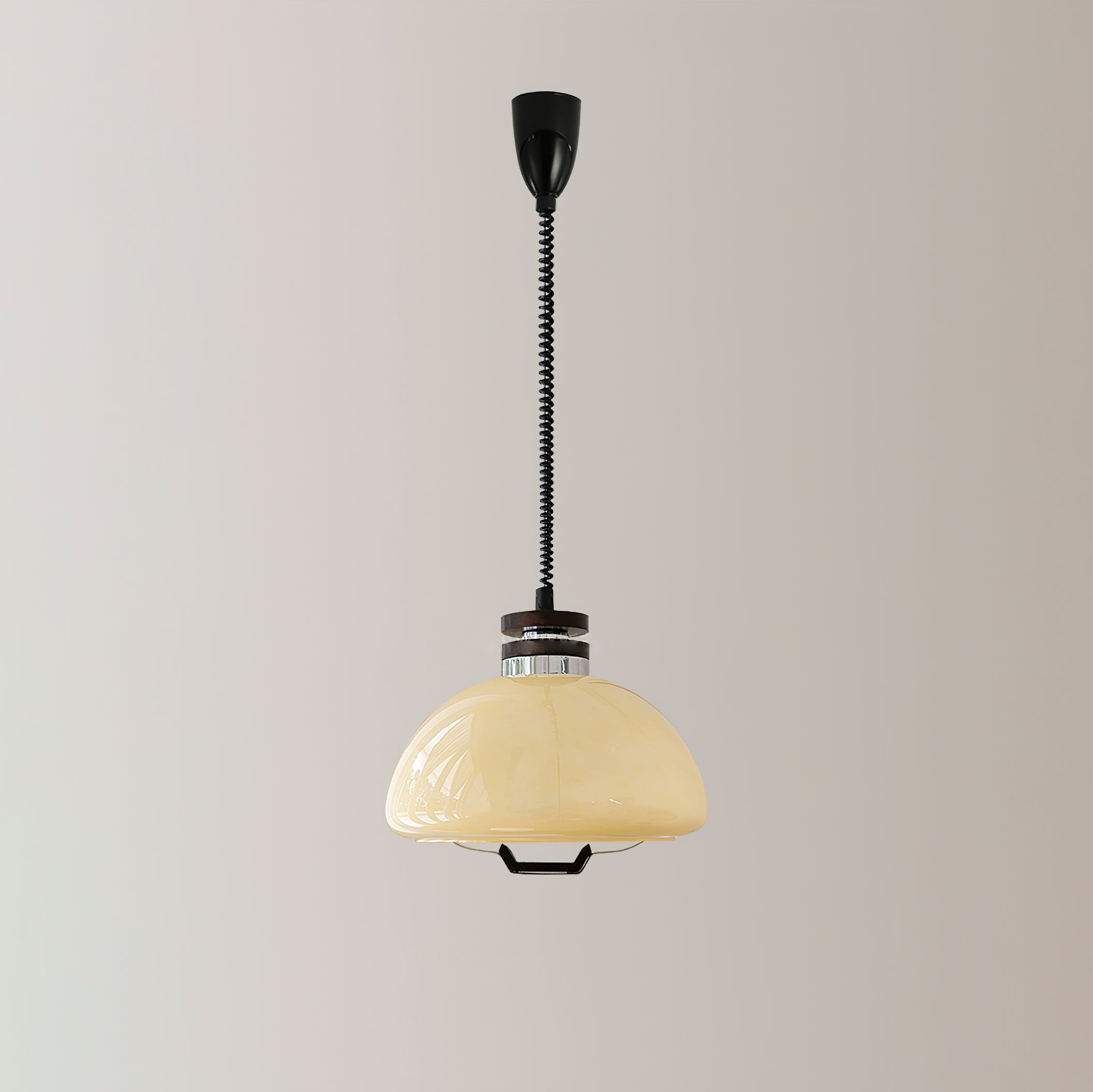Vela Pudding Pendant Lamp Glass Ceiling Light | Modern Sculptural Design | E26/E27 Socket | Warm Ambient LED Lighting