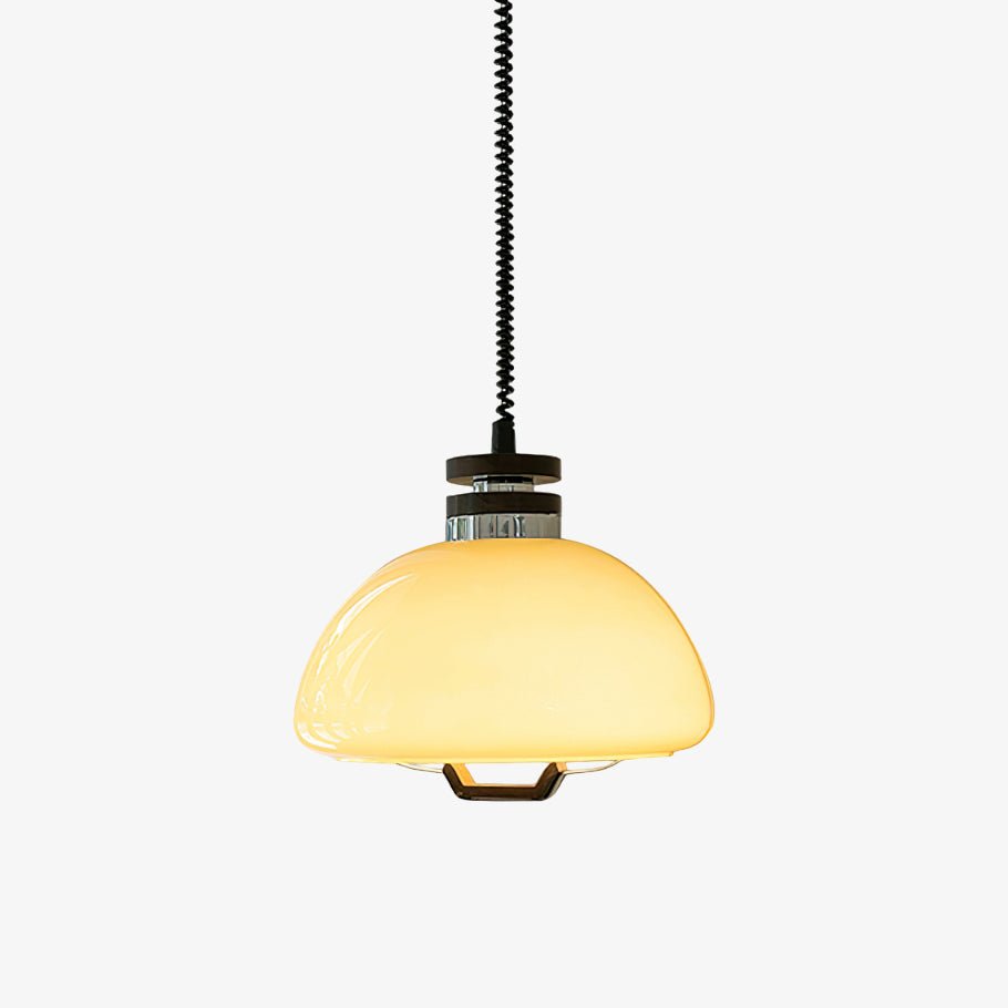 Vela Pudding Pendant Lamp Glass Ceiling Light | Modern Sculptural Design | E26/E27 Socket | Warm Ambient LED Lighting
