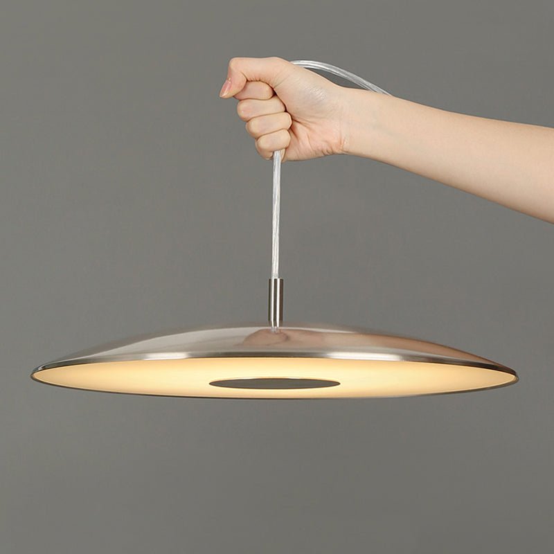 Nickel Iron LED Pendant Lamp | Modern Nordic Hanging Light | 42W LED Included | Indoor Ceiling Lighting | Living Room & Dining Area