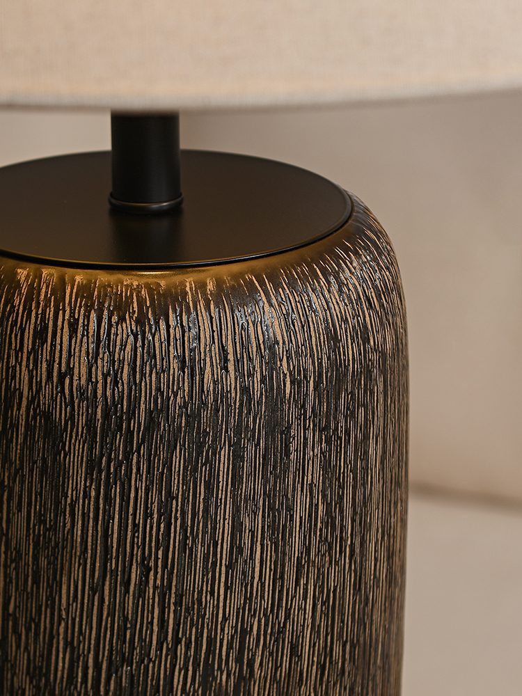 Weathered Wooden Floor Lamp