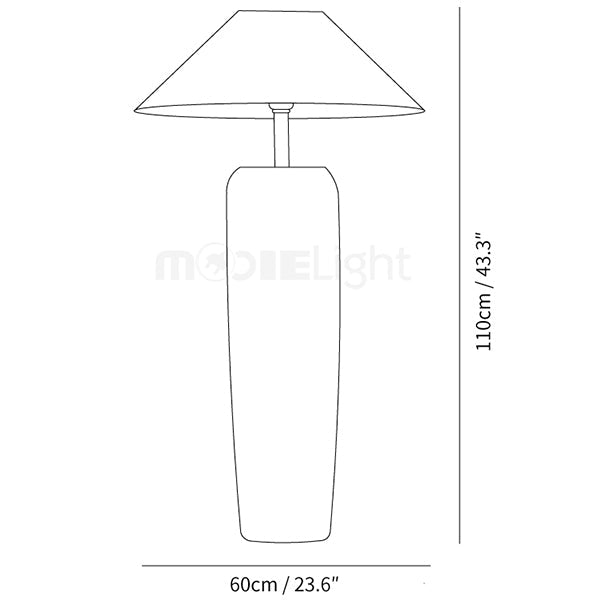 Weathered Wooden Floor Lamp