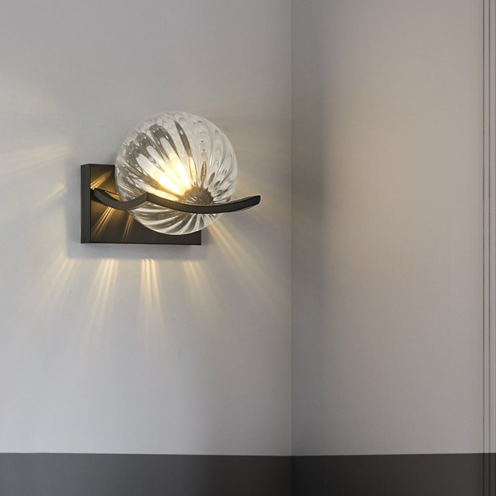 Modern Glass LED Wall Lamp for Indoor Use | Elegant Ambient Wall Sconce | 15cm Compact Design | Energy Efficient Lighting