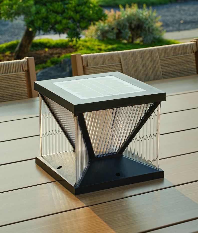 Outdoor LED Solar Garden Light Modern Landscape Lamp | ABS PC Waterproof Design | 2200mAh Battery | Pathway Lighting