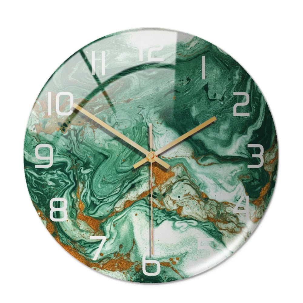 Marbela | Modern Wall Clock in Marble Look