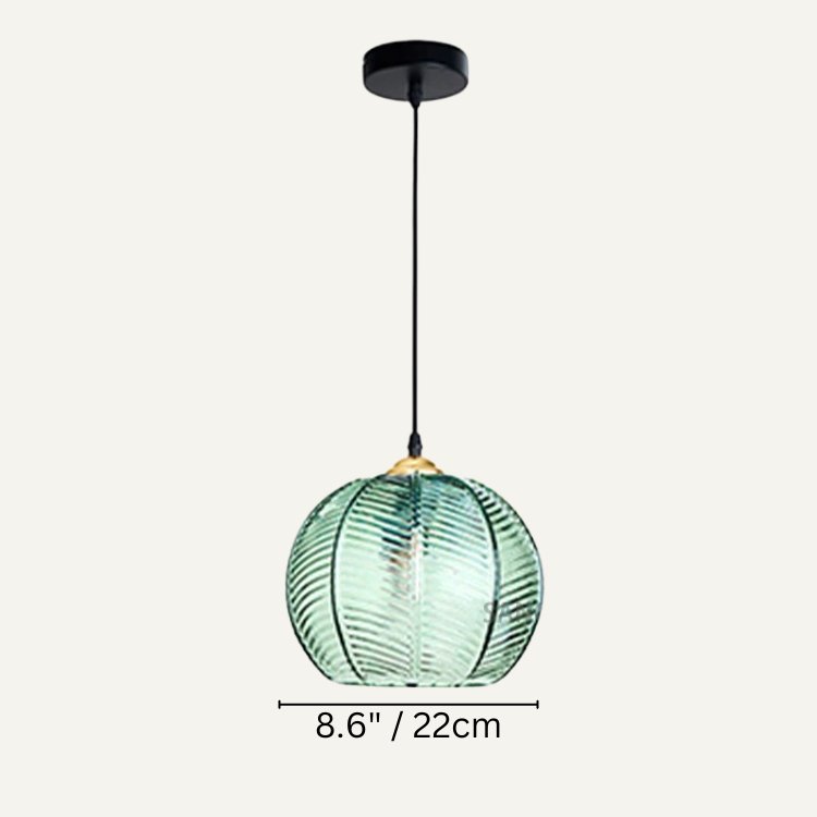 Aalin Pendant Light | Matte Glass Leaf Pattern LED Ceiling Lamp | Adjustable Chain | Dining & Living Room