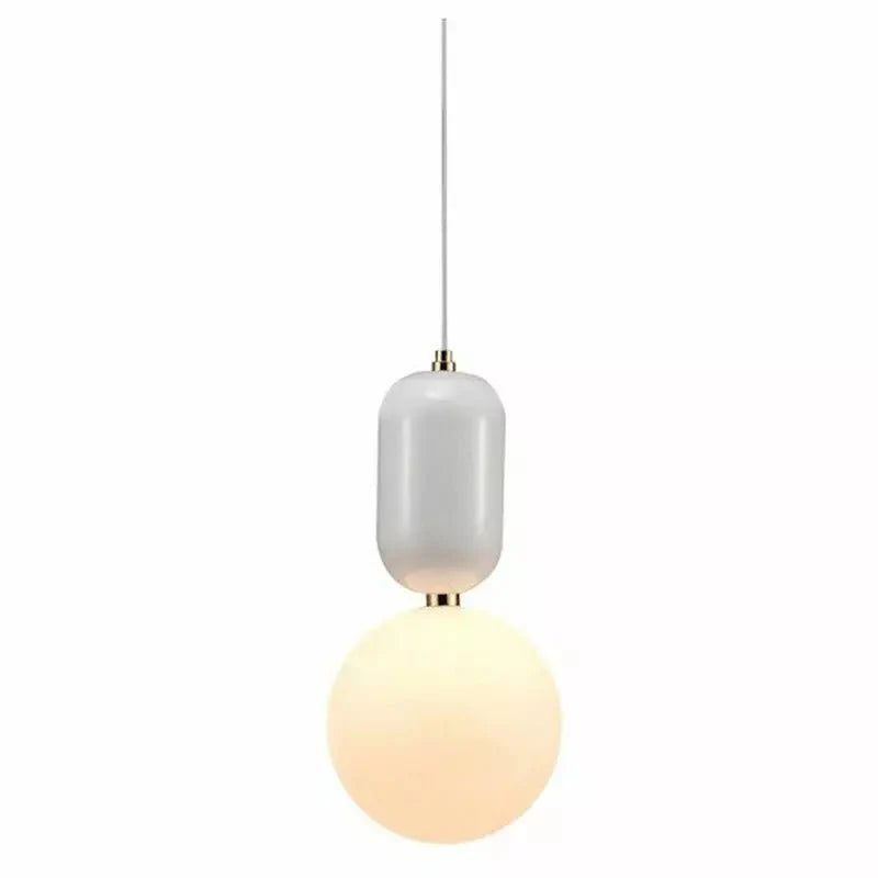 Spherical Pendant Lamp for Dining & Living Room | Glass Globe Design | G9 Light Source | Modern Minimalist Ceiling Lighting