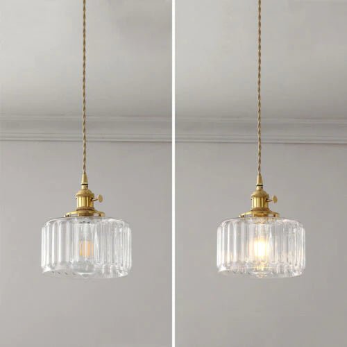 Vintage Crystal Hanging Lamp