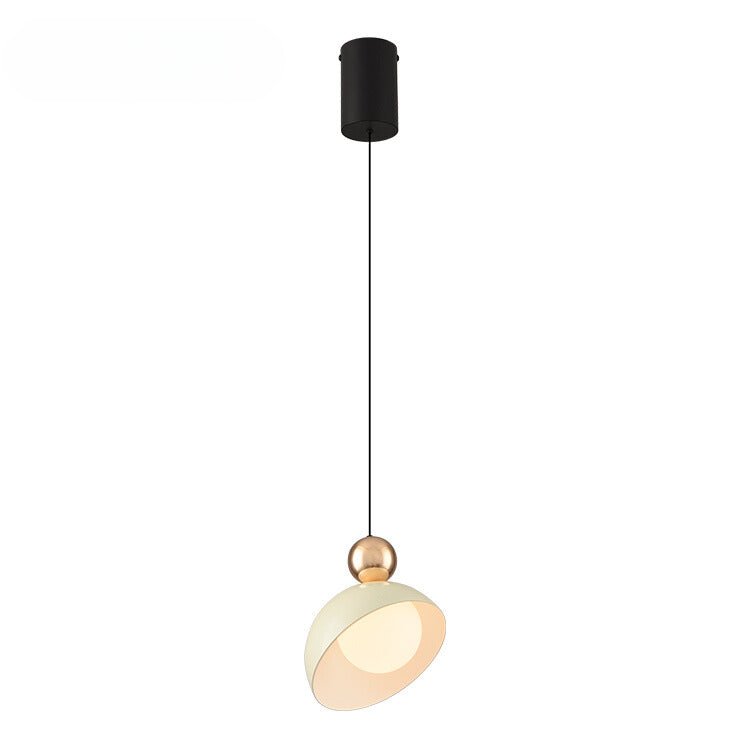 Adjustable Metal Pendant Lamp | Iron & Glass LED Ceiling Light | Modern Dining & Living Room Lighting
